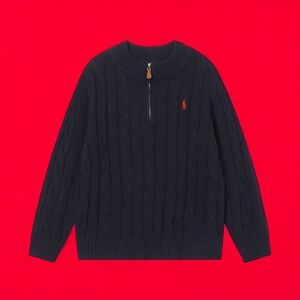 Polo by Ralph Lauren Navy Cable Knit crewneck Sweater